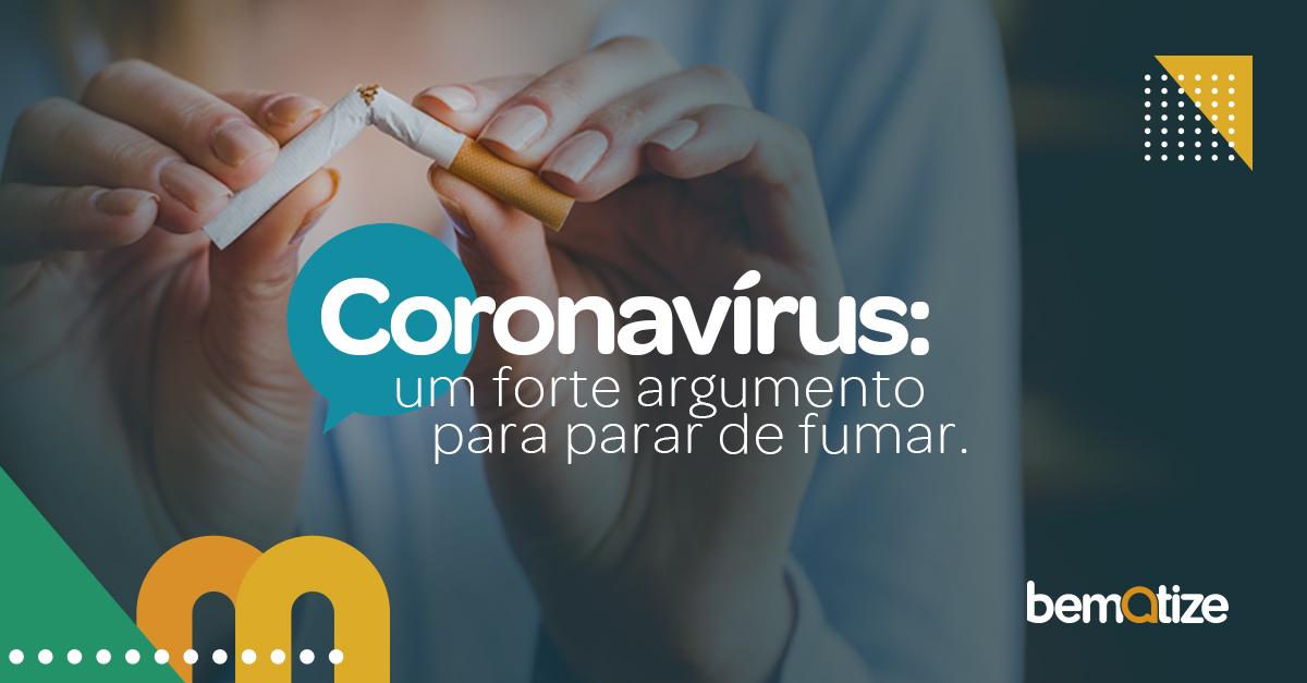 Coronavírus: um forte argumento para parar de fumar